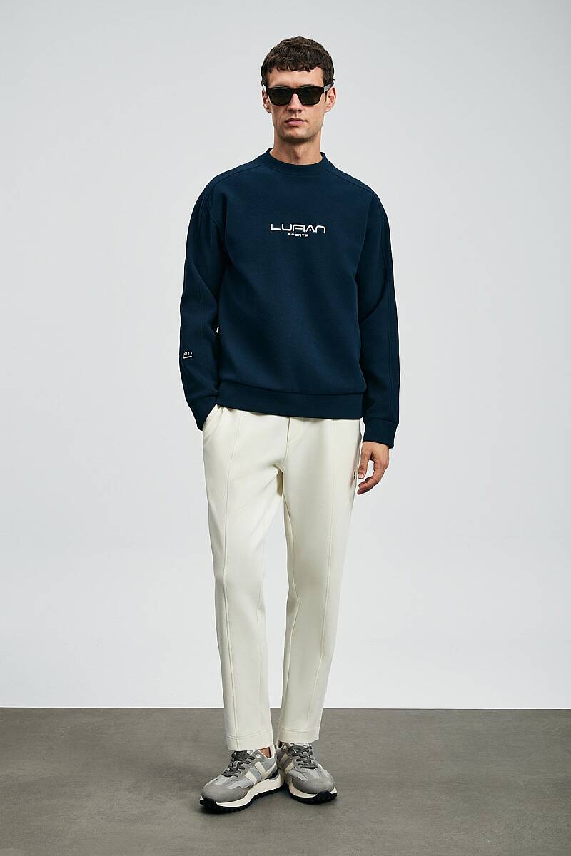 Dark Erkek Sweatshirt Lacivert - 1