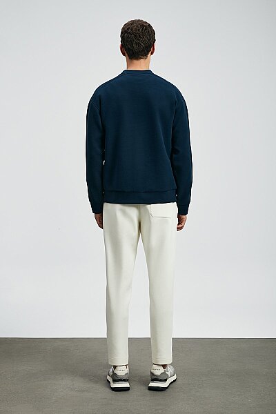 Dark Erkek Sweatshirt Lacivert - 6