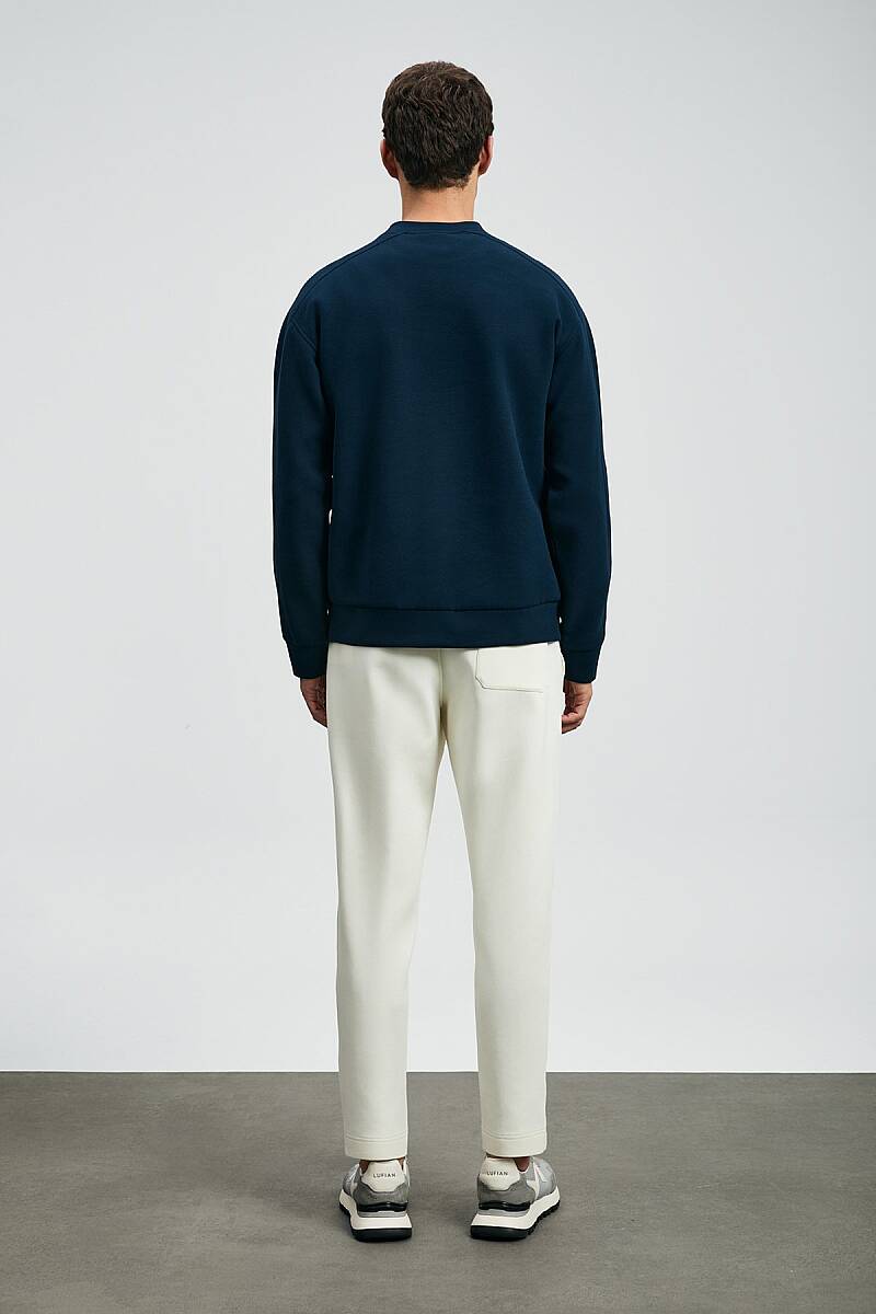 Dark Erkek Sweatshirt Lacivert - 6