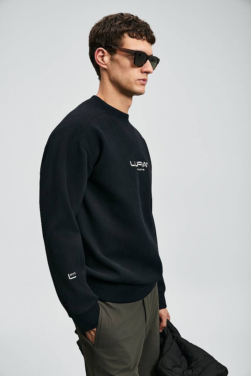 Dark Erkek Sweatshirt Siyah - 4
