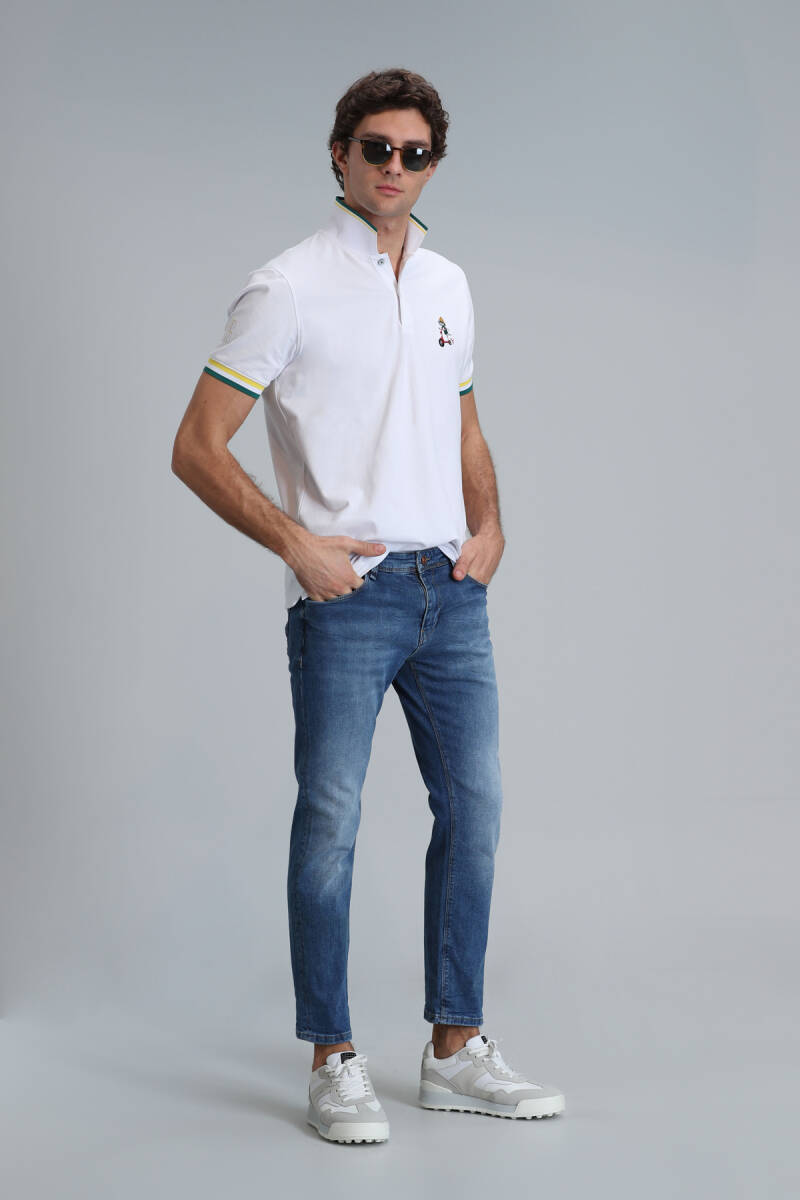 Davıd Smart Jean Erkek Pantolon Regular Fit Mavi - 5