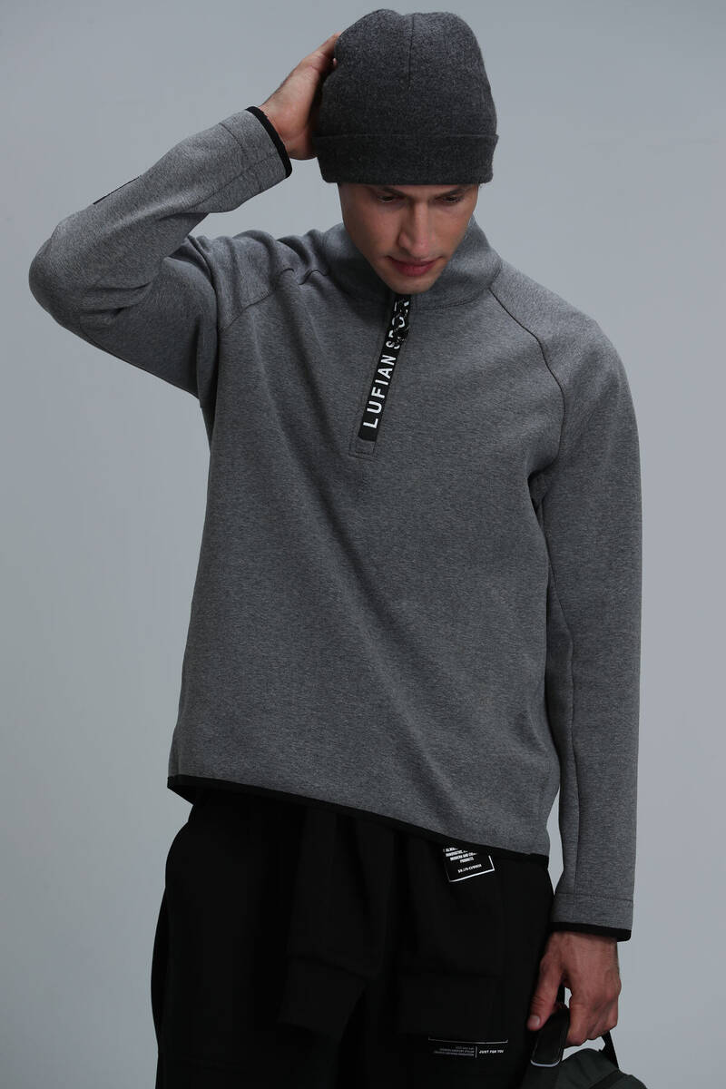 Davın Erkek Sweatshirt Gri - 1