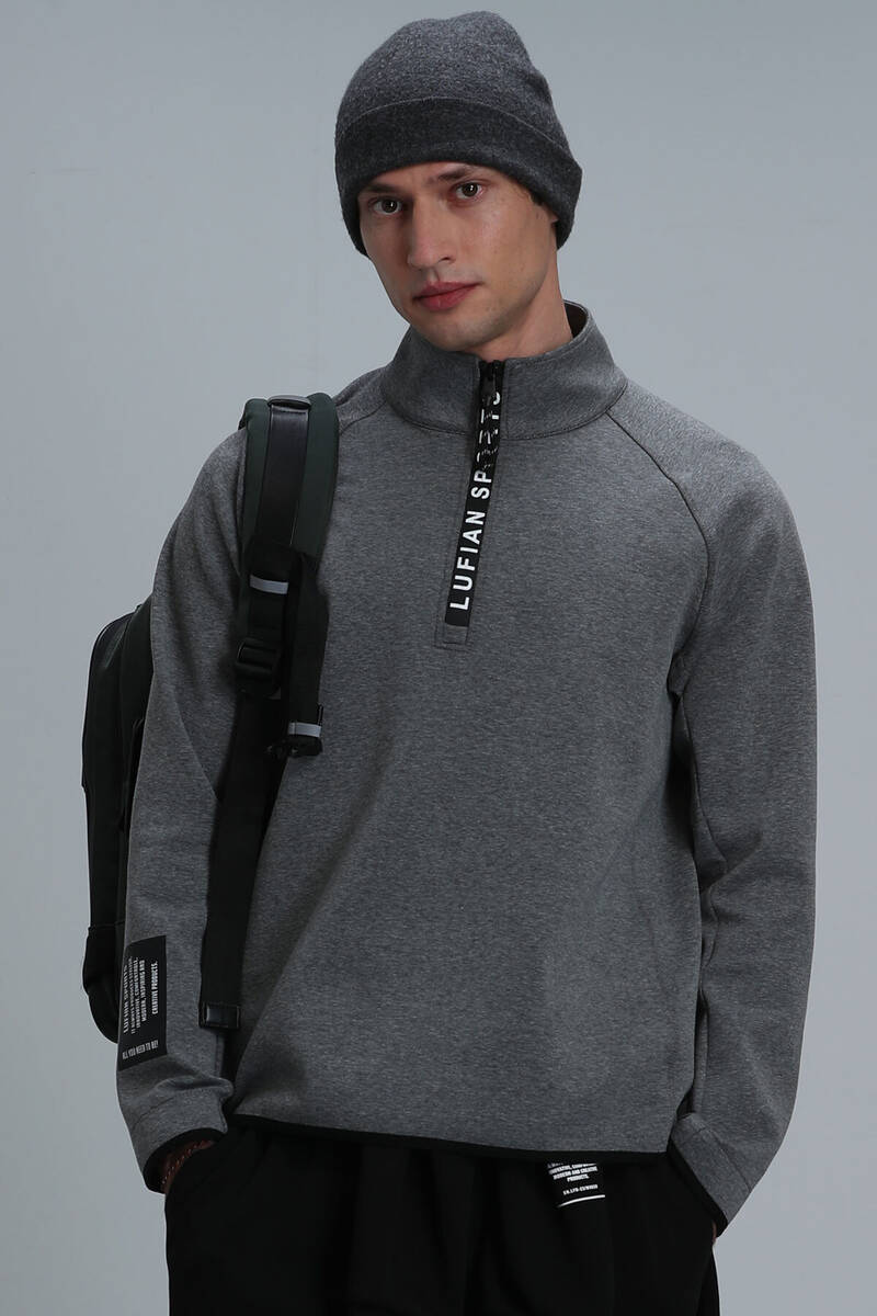Davın Erkek Sweatshirt Gri - 3