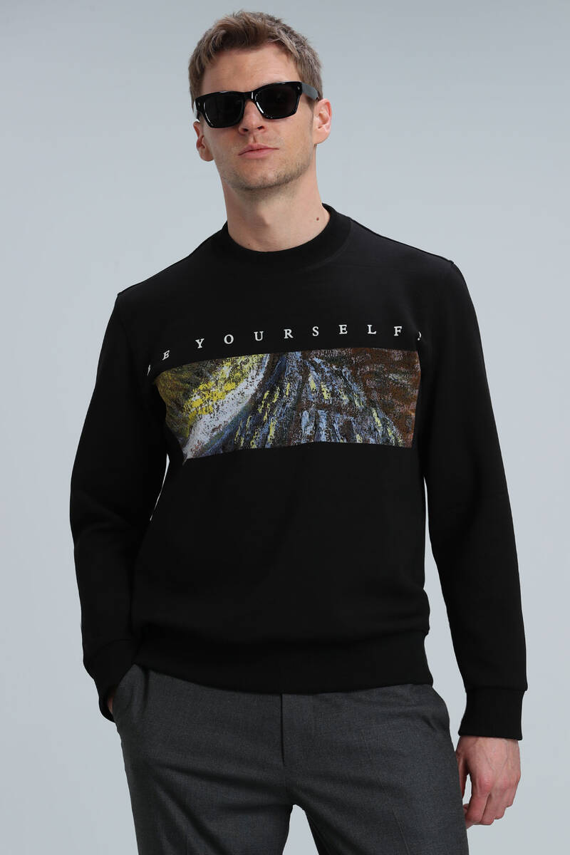 Dean Erkek Sweatshirt Siyah - 1