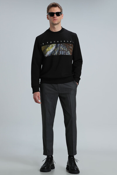 Dean Erkek Sweatshirt Siyah - 2