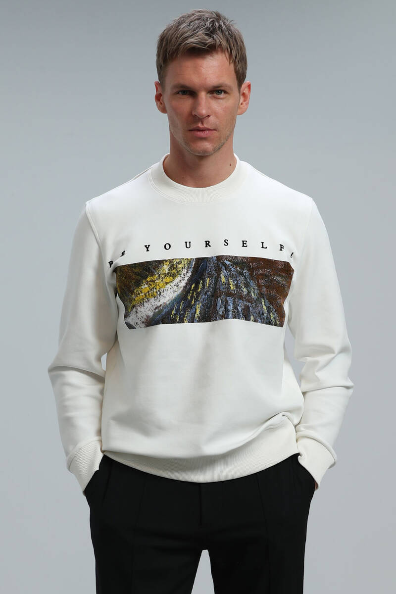 Dean Men's Sweatshirt Off White - 1