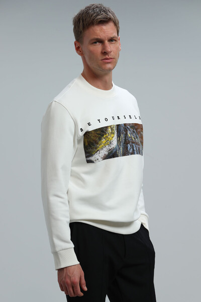 Dean Men's Sweatshirt Off White - 5