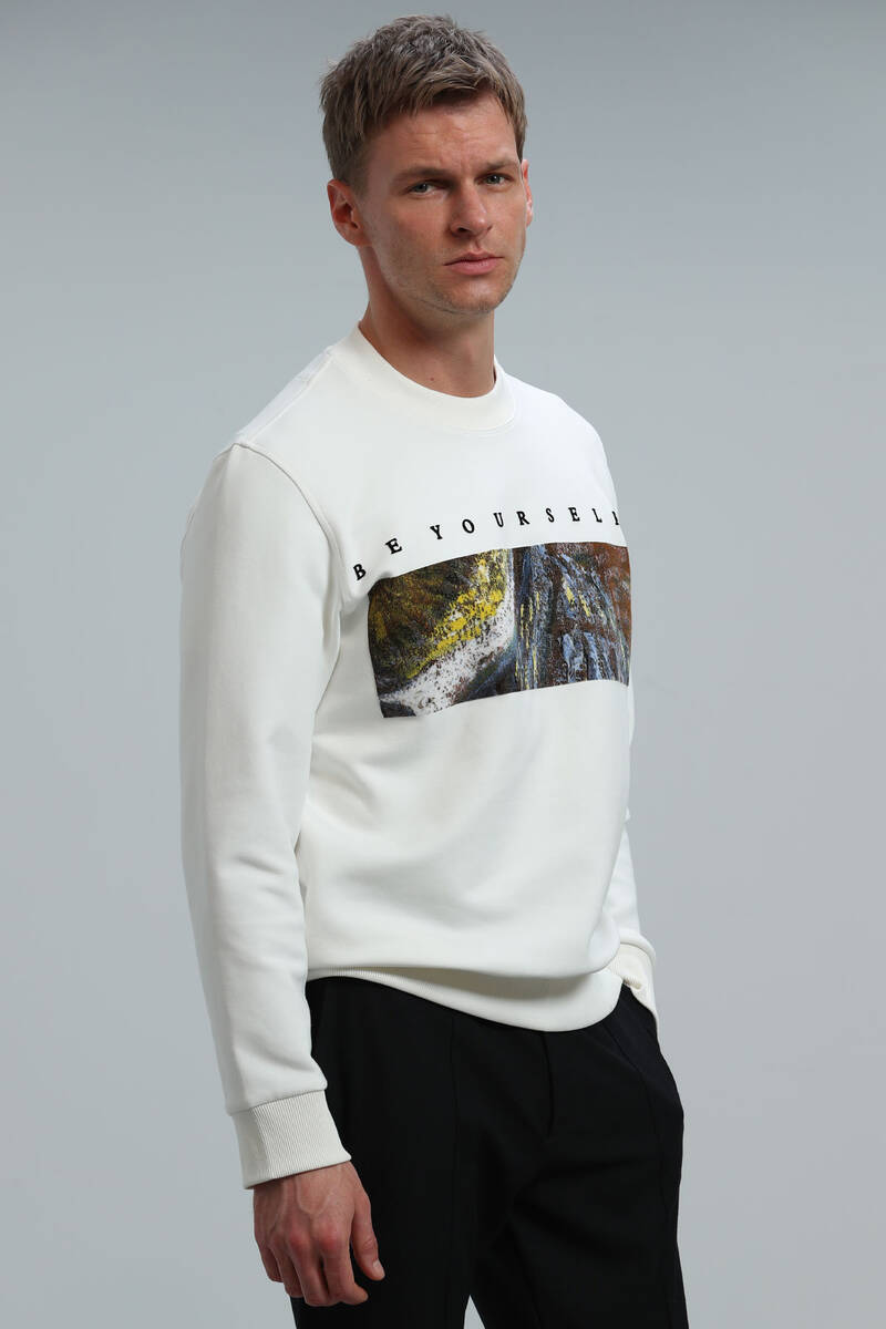 Dean Men's Sweatshirt Off White - 5