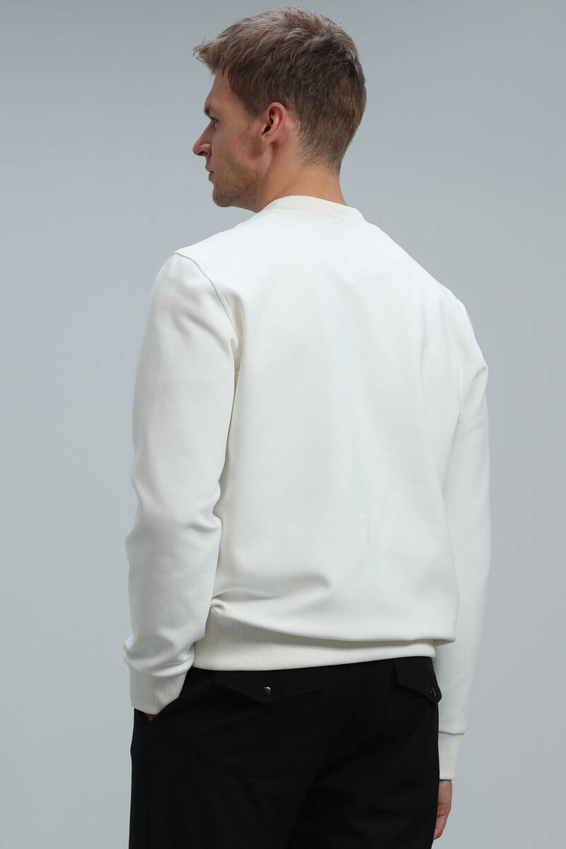 Dean Men's Sweatshirt Off White - 6