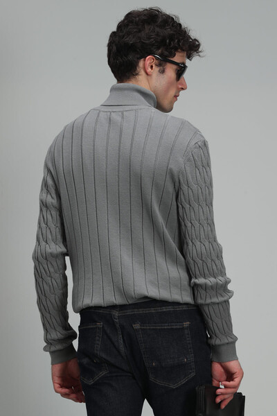 Denı Men's Sweater Dark Gray - Thumbnail