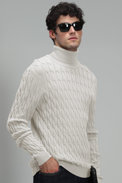 LUFIAN - Denı Men's Sweater Ecru
