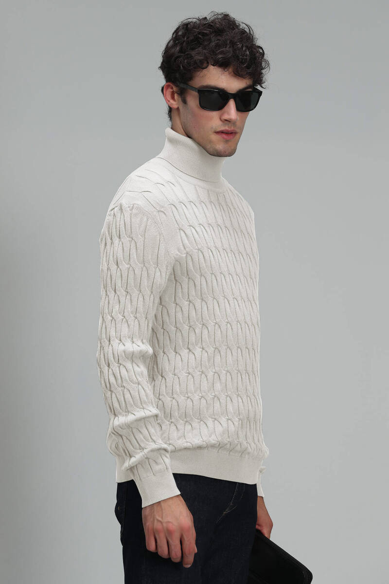 Denı Men's Sweater Ecru