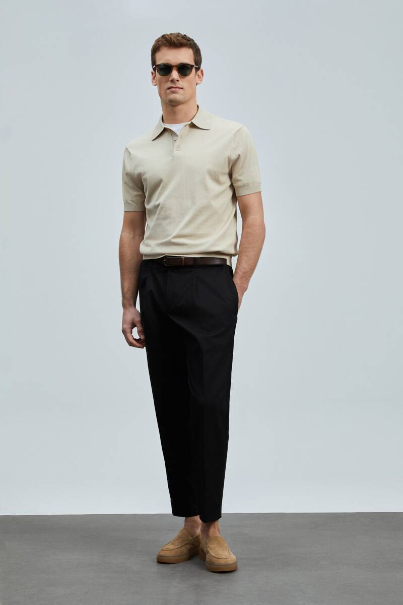 Derek Erkek İpek Karışımlı Kazak Bej - 2