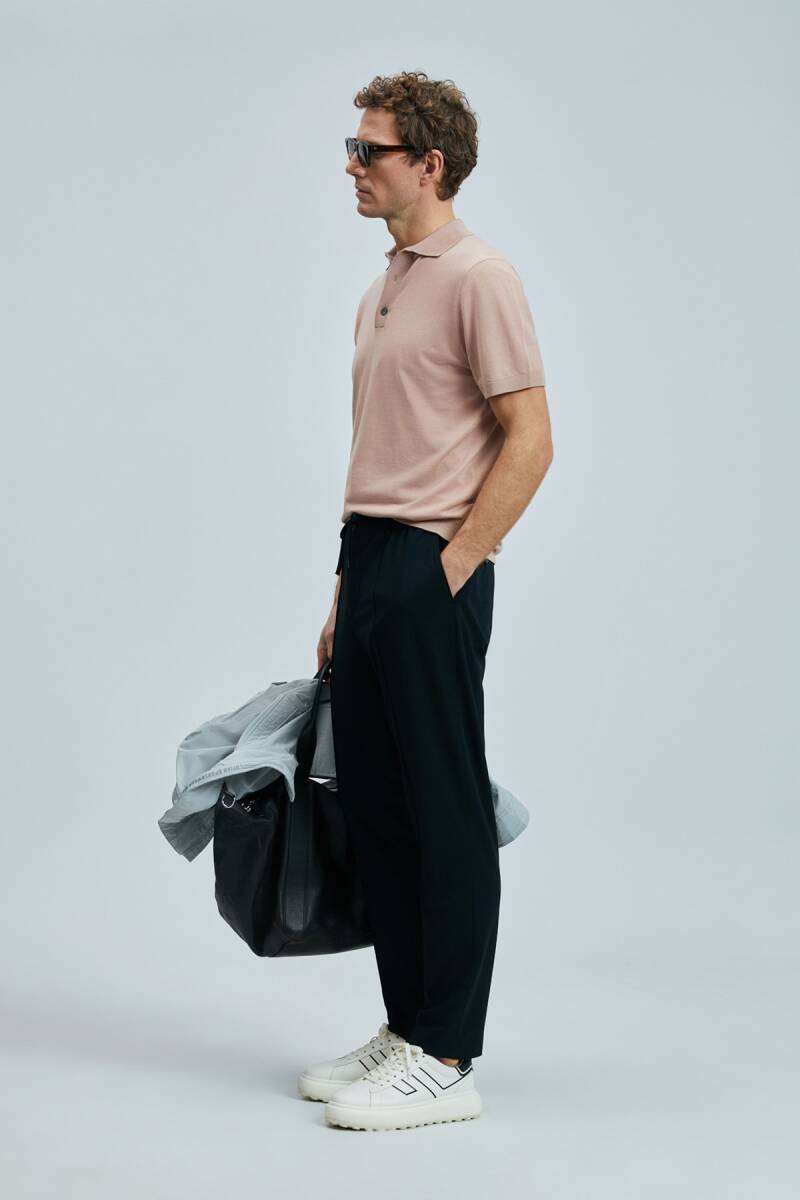 Derek Erkek İpek Karışımlı Kazak Gül Kurusu - 5