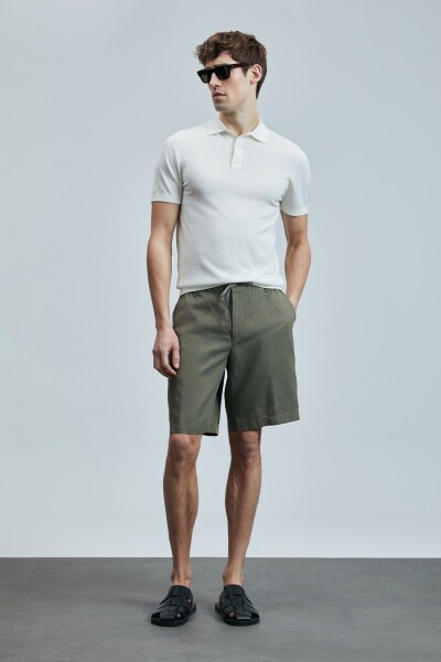 Derek Erkek İpek Karışımlı Kazak Kırık Beyaz - 3