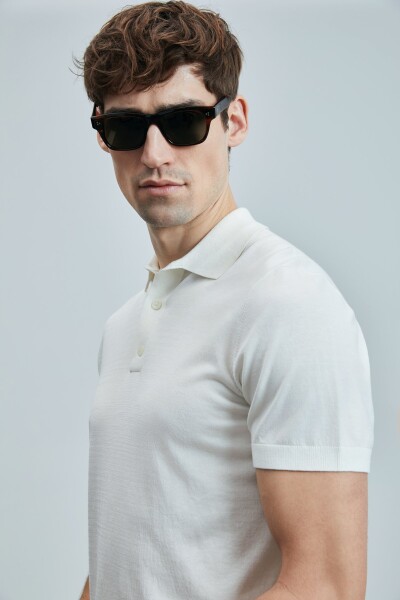 Derek Erkek İpek Karışımlı Kazak Kırık Beyaz - 4