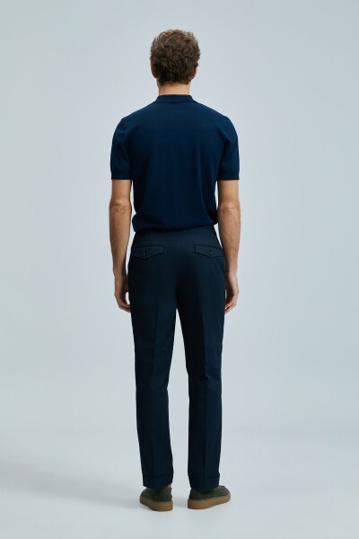 Derek Erkek İpek Karışımlı Kazak Lacivert - 6