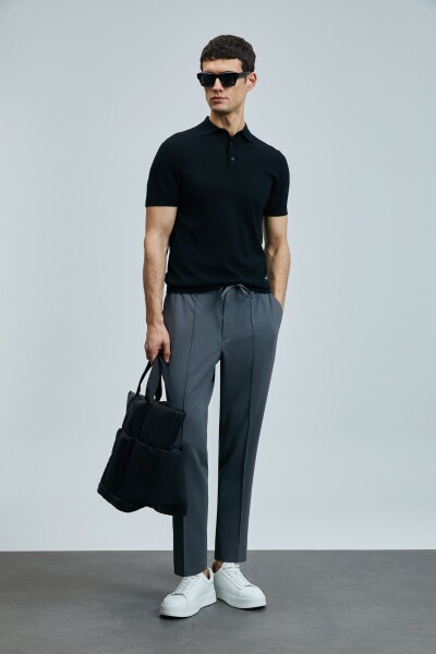 Derek Erkek İpek Karışımlı Kazak Siyah - LUFIAN (1)