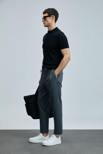 Derek Erkek İpek Karışımlı Kazak Siyah - 3