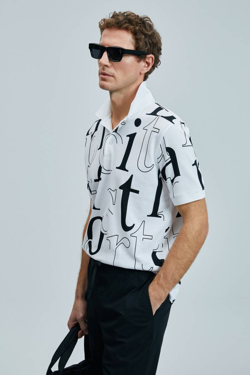 Dıamond Smart Erkek Polo Tişört Beyaz - 3