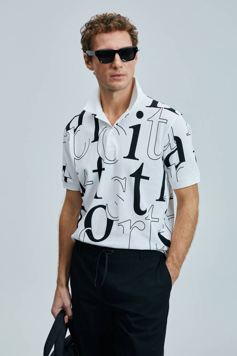 Dıamond Smart Erkek Polo Tişört Beyaz - 1