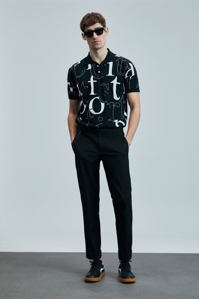 Dıamond Smart Erkek Polo Tişört Siyah - LUFIAN (1)