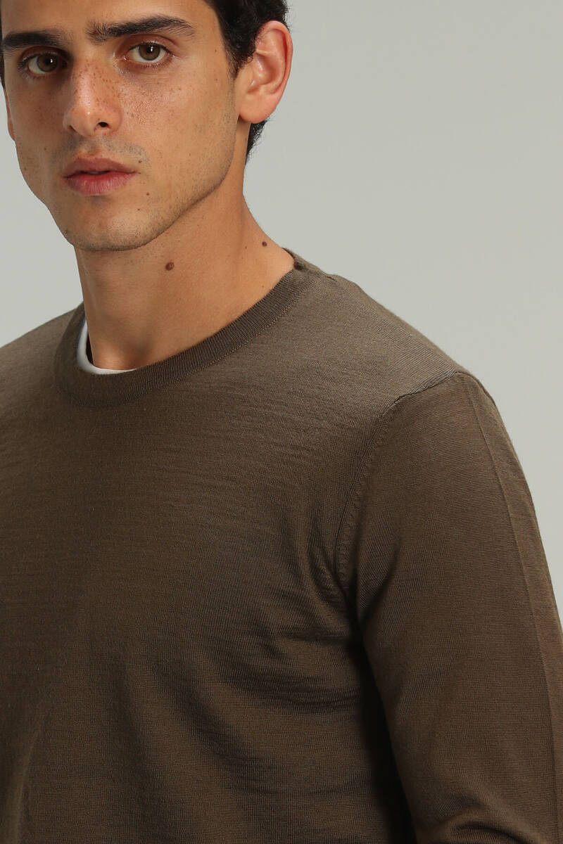 Dion Woolen Men's Sweater Camel - 3