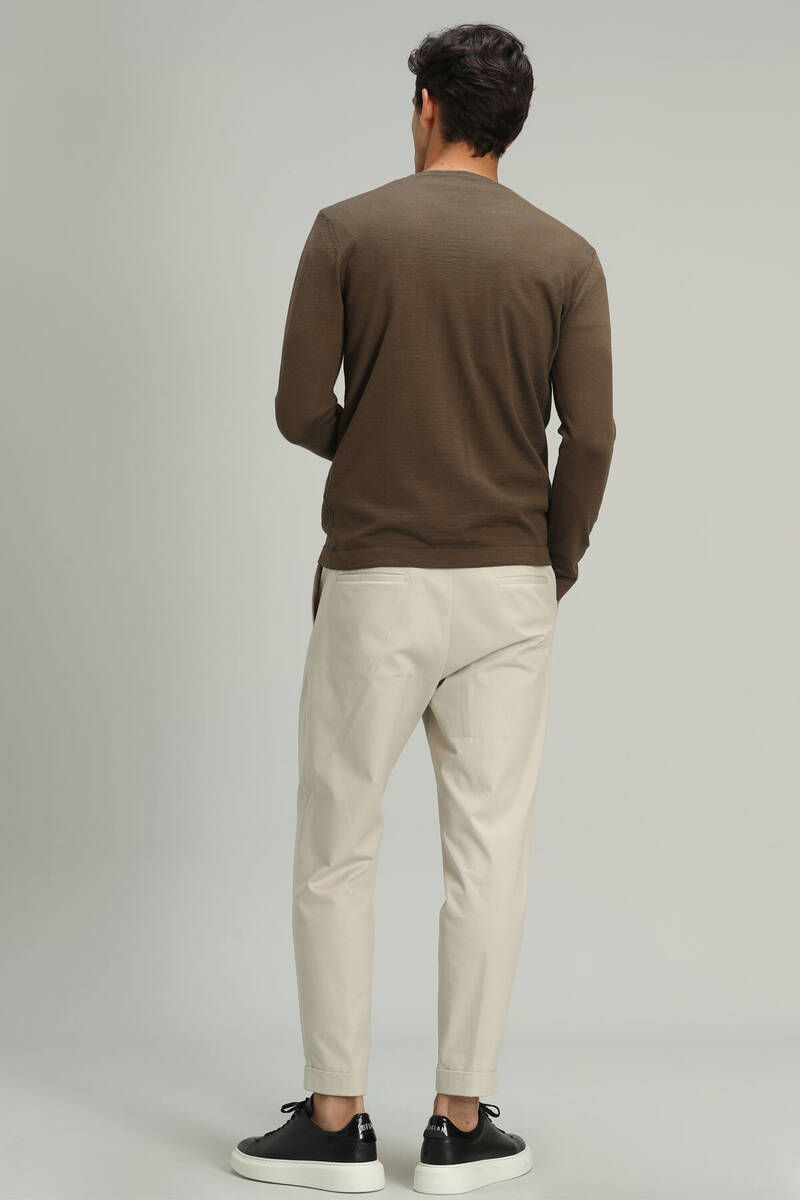 Dion Woolen Men's Sweater Camel - 4