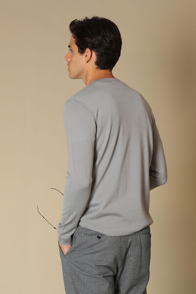 Dion Woolen Men's Sweater Gray - 4