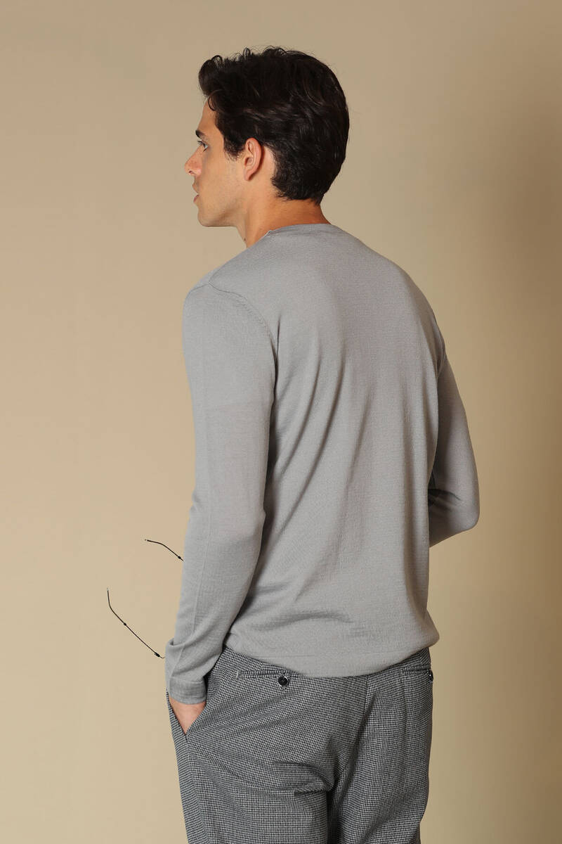 Dion Woolen Men's Sweater Gray - 4