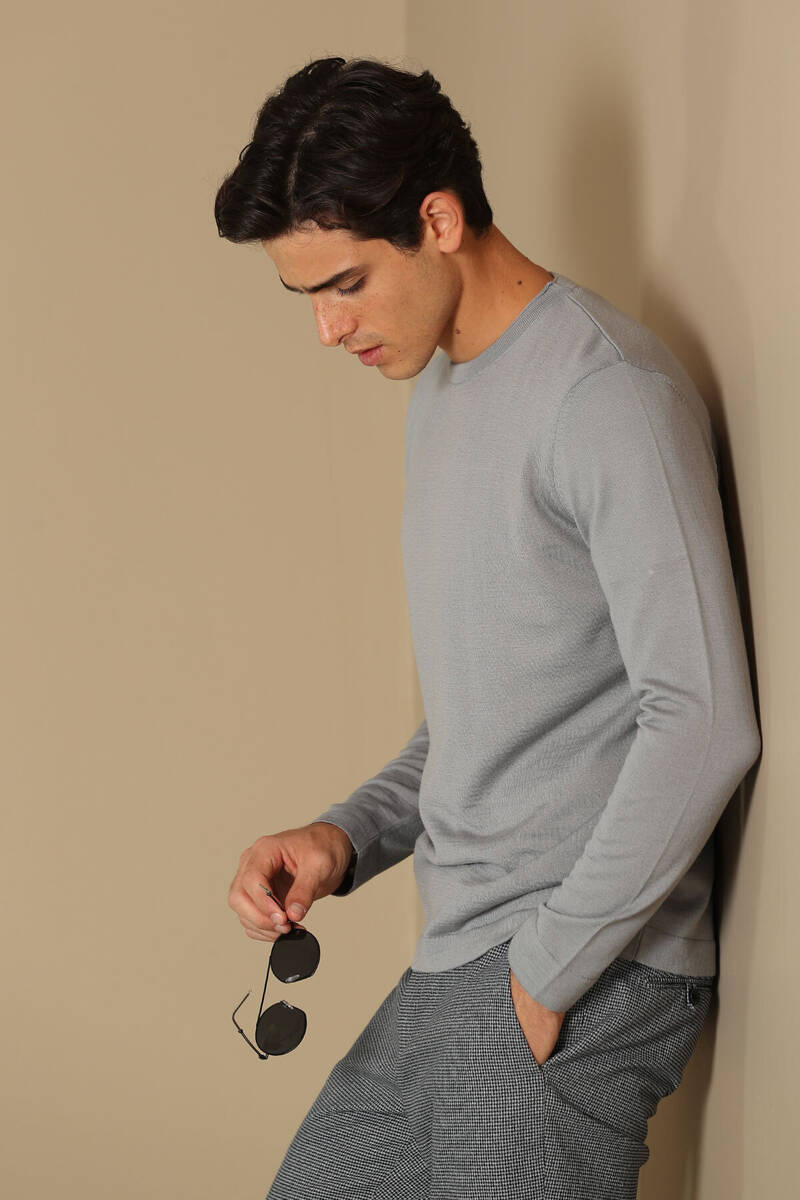 Dion Woolen Men's Sweater Gray - 3