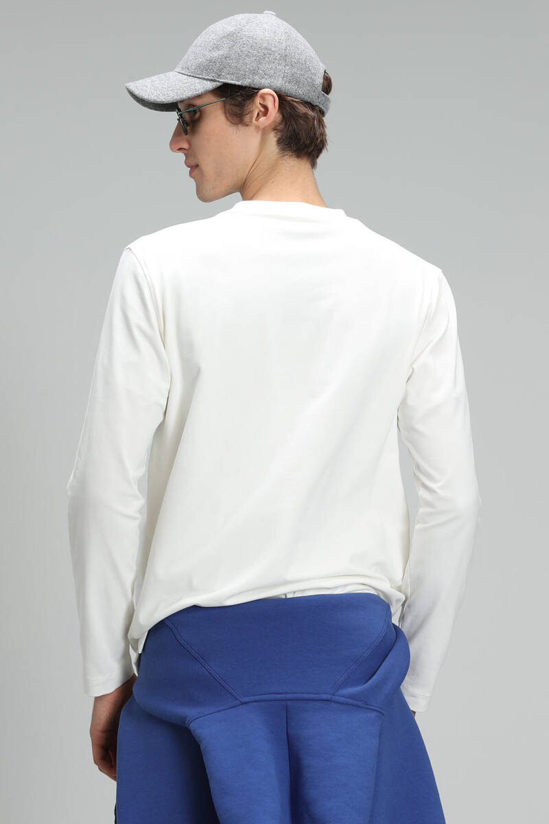 Dominic Men's Long Sleeve T-Shirt Off White - 6