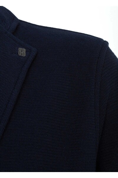 Dominic Navy Blue Knitwear Jacket - 4