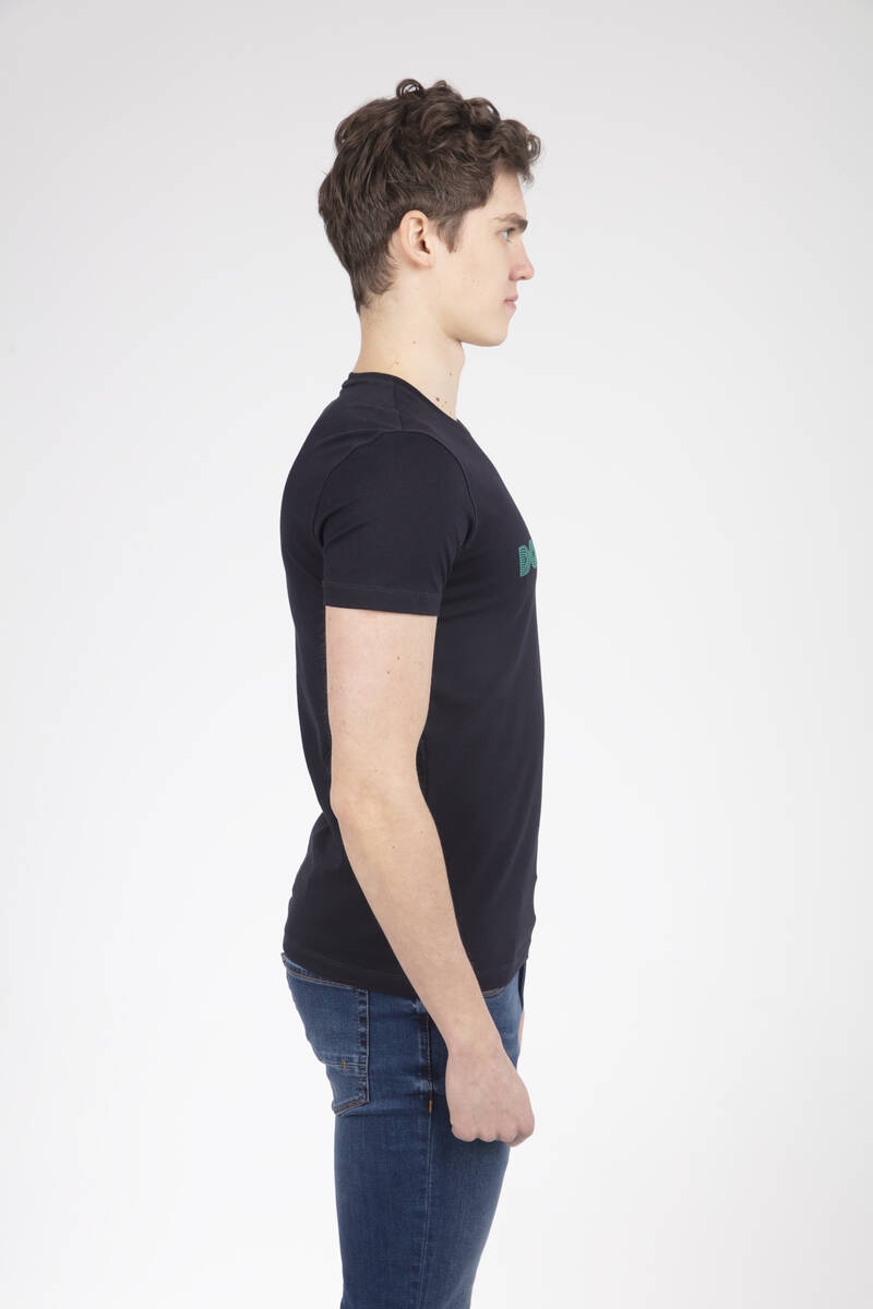 DOWNTOWN Printed Crew Neck Men's T-Shirt - 4