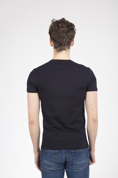 DOWNTOWN Printed Crew Neck Men's T-Shirt - 5
