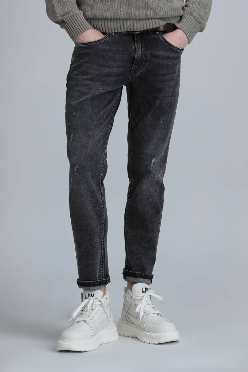 Duffy Smart Jean Erkek Pantolon Slim Fit Siyah - 2