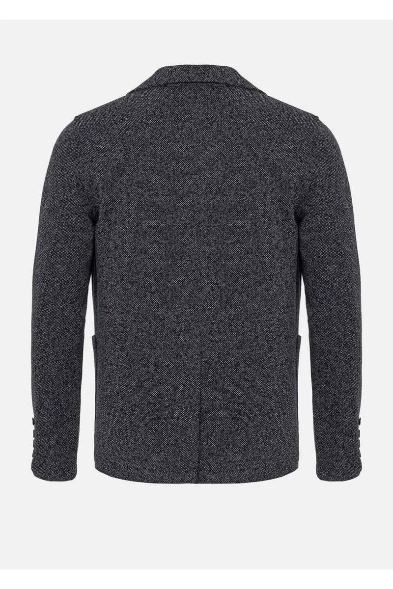 Dylan Men's Knitted Blazer Jacket Navy Blue - 5