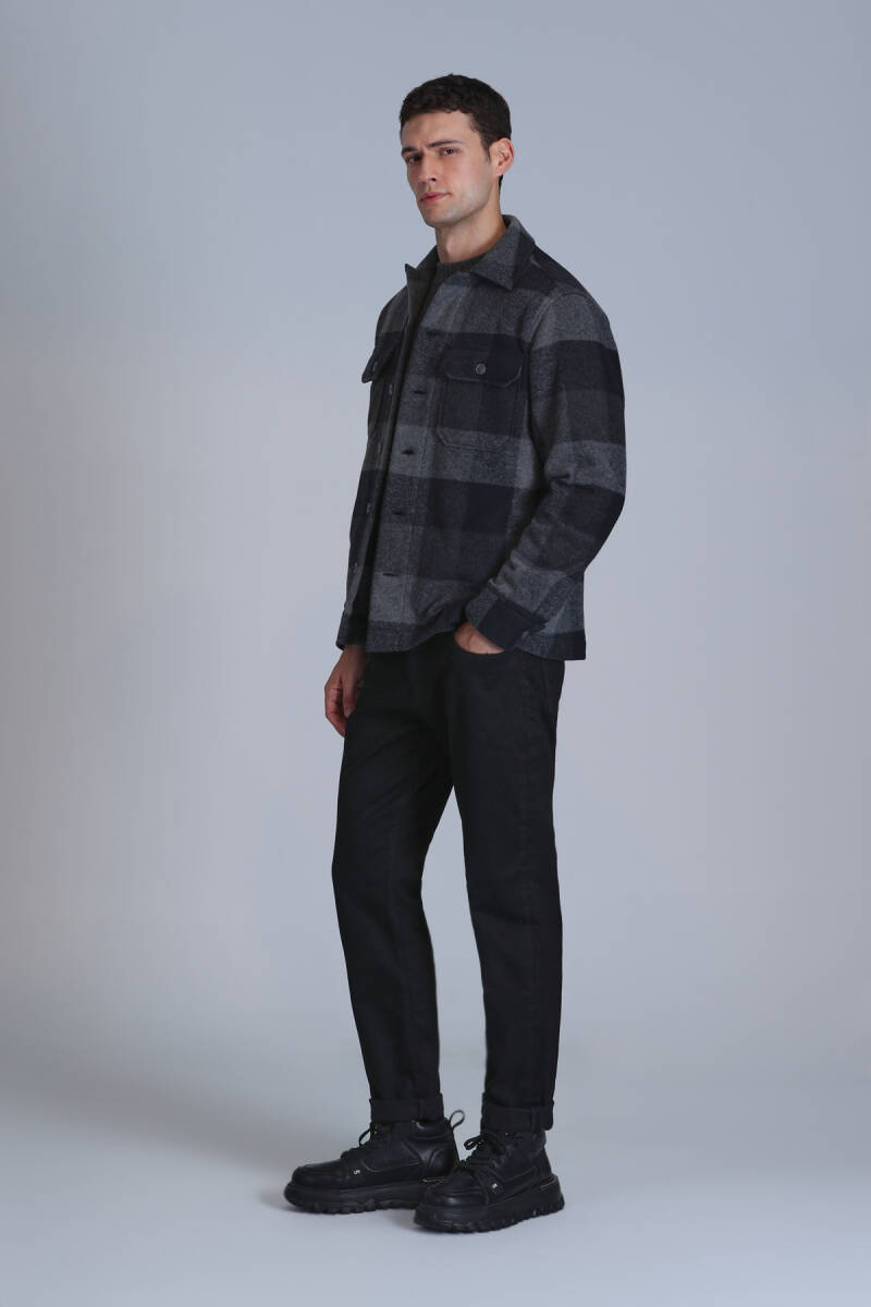 Мужские брюки Anton Smart Jean Slim Fit, черные - 3