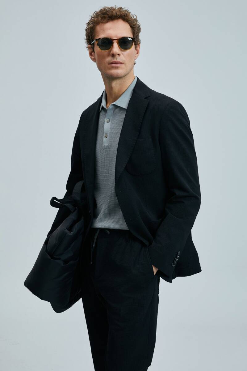 Edwın Erkek Modal Karışımlı Kazak Nane Yeşili - 2