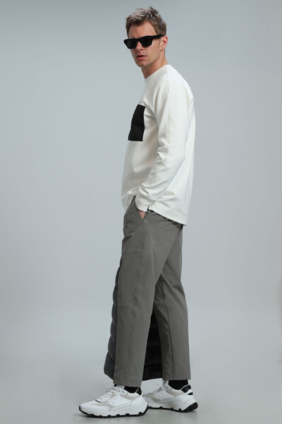 Eldon Erkek Sweatshirt Kırık Beyaz - 4