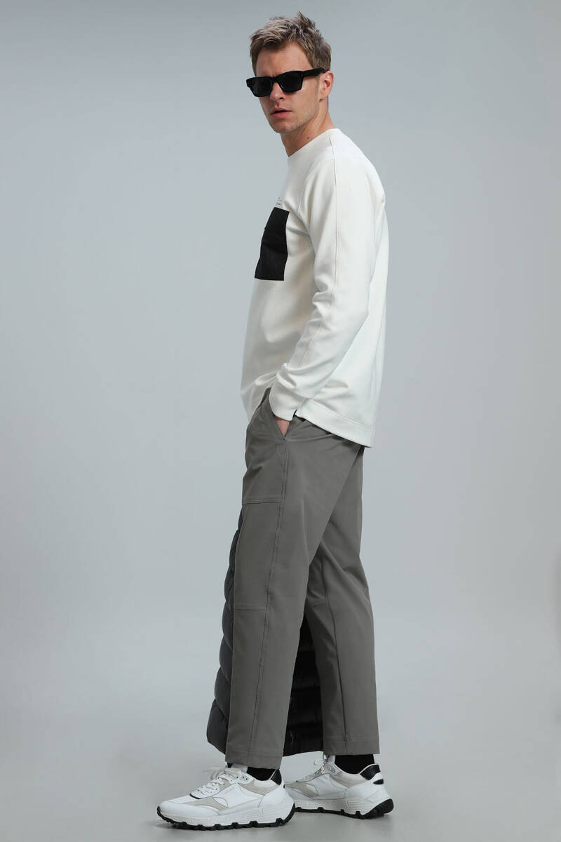 Eldon Erkek Sweatshirt Kırık Beyaz - 4