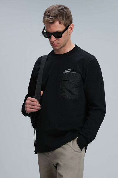 Eldon Men's Sweatshirt Black - 4