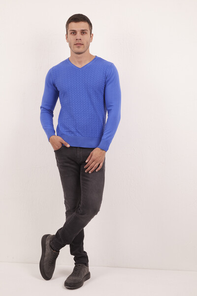 Eloise V-Neck Men's Knitwear Sweater Saks 