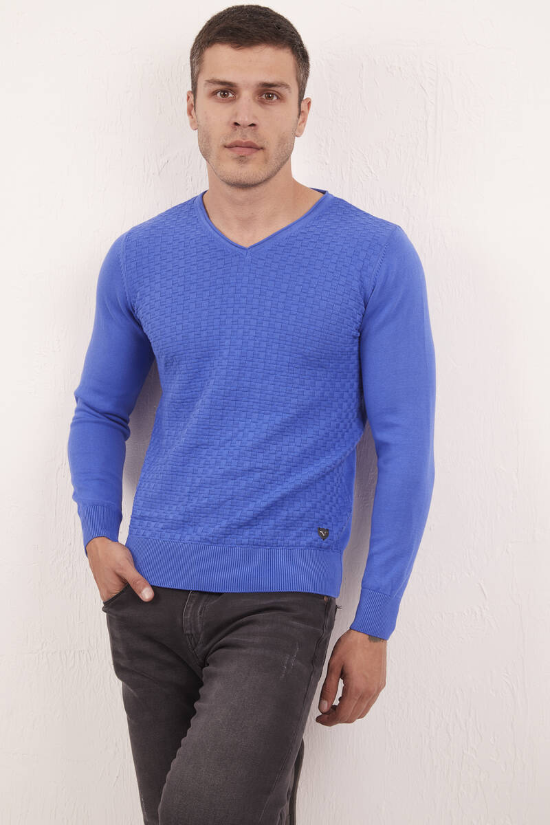 Eloise V-Neck Men's Knitwear Sweater Saks - 2