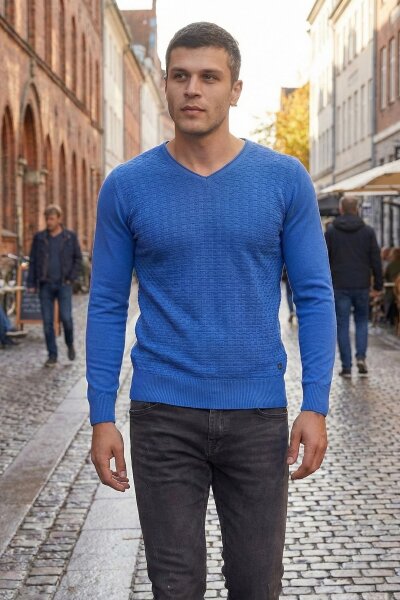 Eloise V-Neck Men's Knitwear Sweater Saks - 4