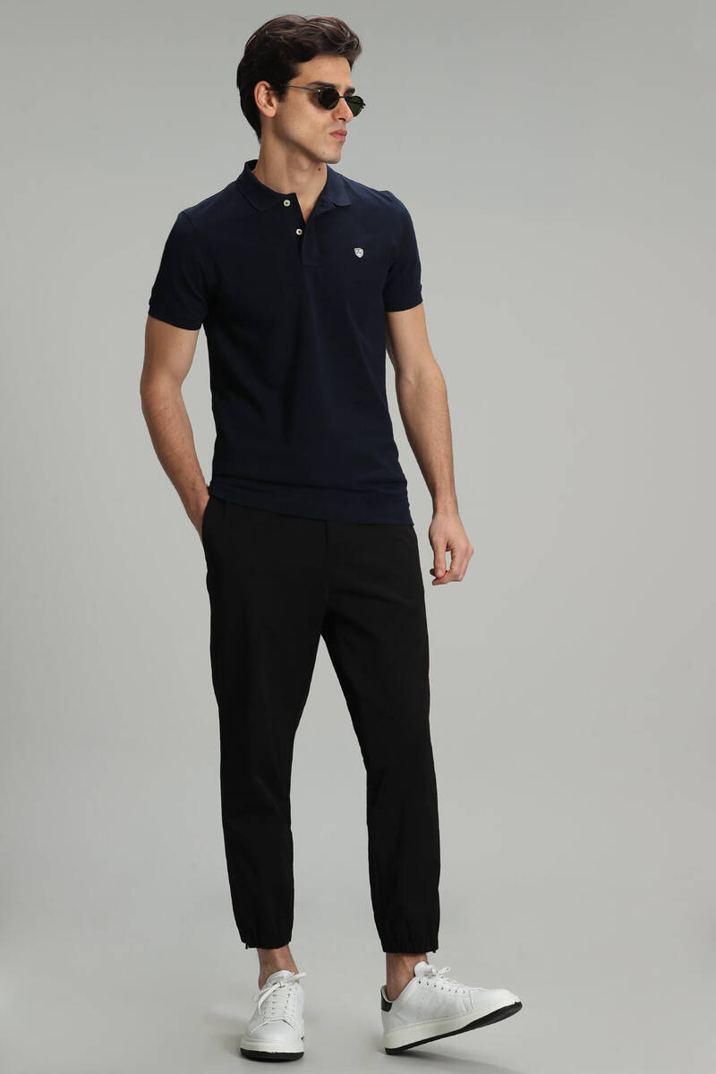 Embroidered Cotton Polo Neck Lufian Loan T-Shirt