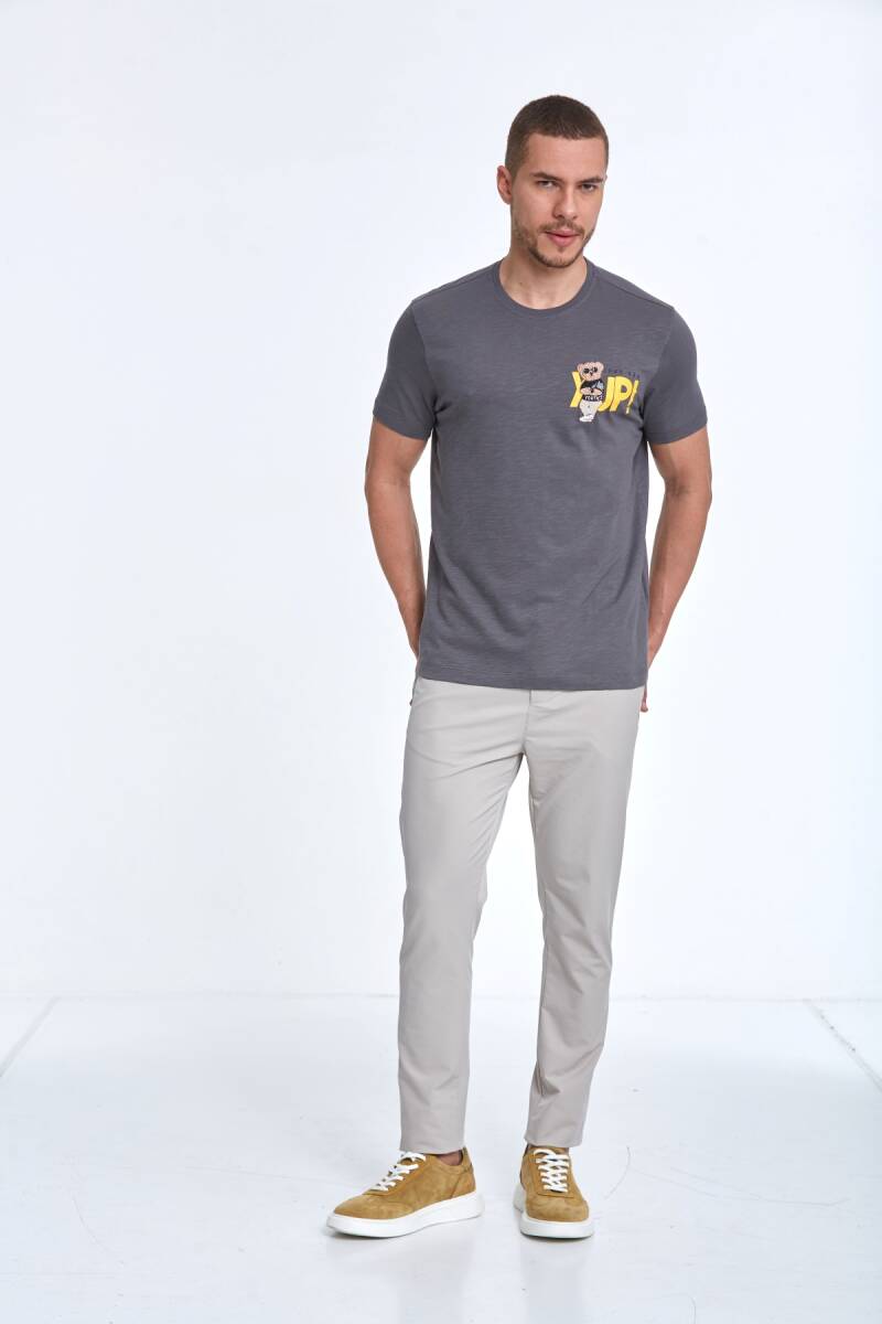 Enara Printed Men's T-Shirt Anthracite - 2