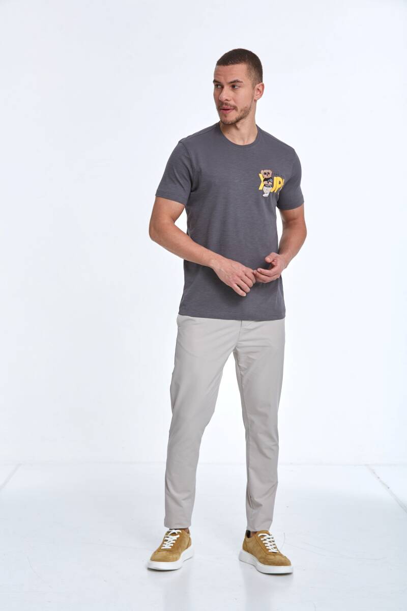 Enara Printed Men's T-Shirt Anthracite - 3