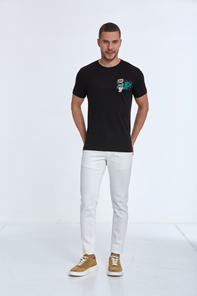 Enara Printed Men's T-Shirt Black - 2