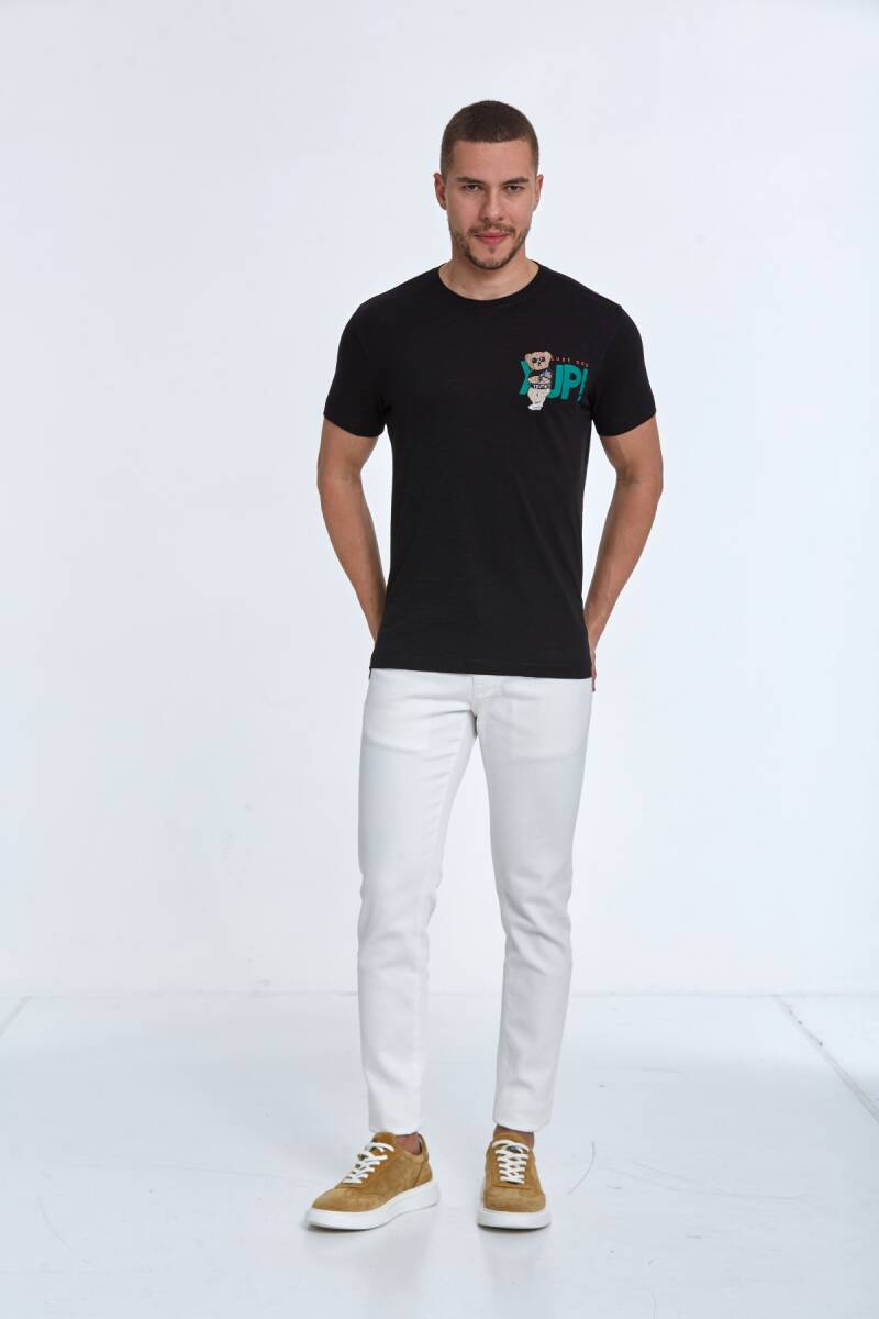 Enara Printed Men's T-Shirt Black - 2